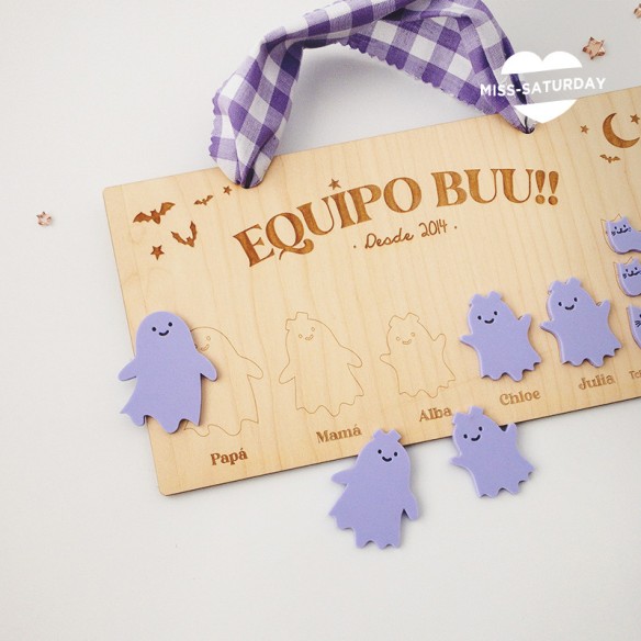 Placa Halloween Equipo Buu DIY