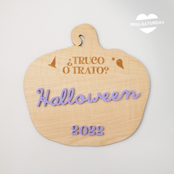 Placa Halloween