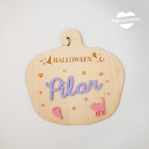 Placa personalizada Halloween DIY
