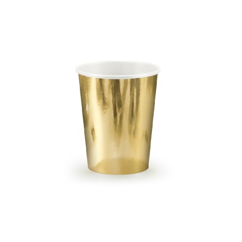 6 Vasos dorados