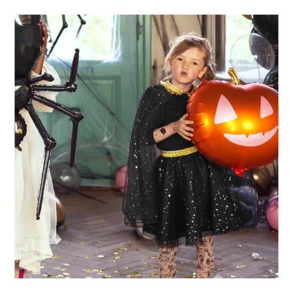 Capa de tul negra - mago - Halloween