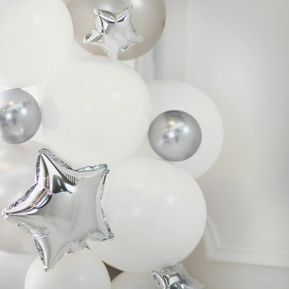 Globo Estrella Plata 12 cm