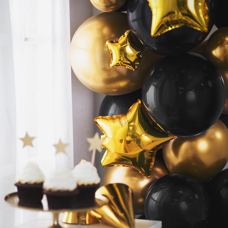 Globo Estrella dorada 12 cm