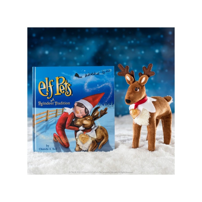 Cuento y reno Elf Pet a christmas tradition