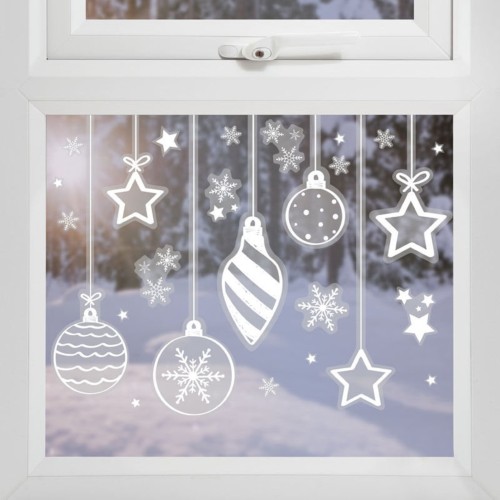 Pegatinas Bolas Navidad para ventana 2