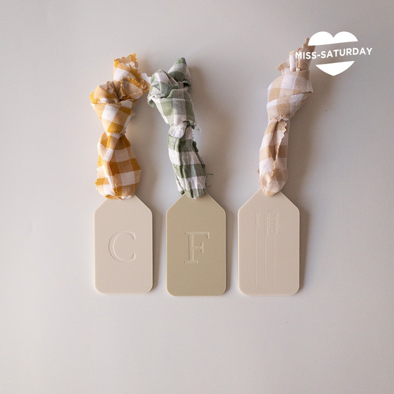 Etiqueta personalizada para maleta - Inicial