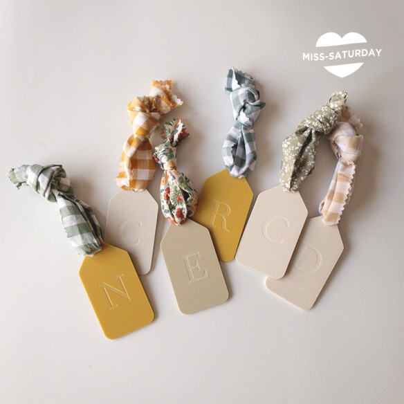 Etiqueta personalizada para maleta - Inicial