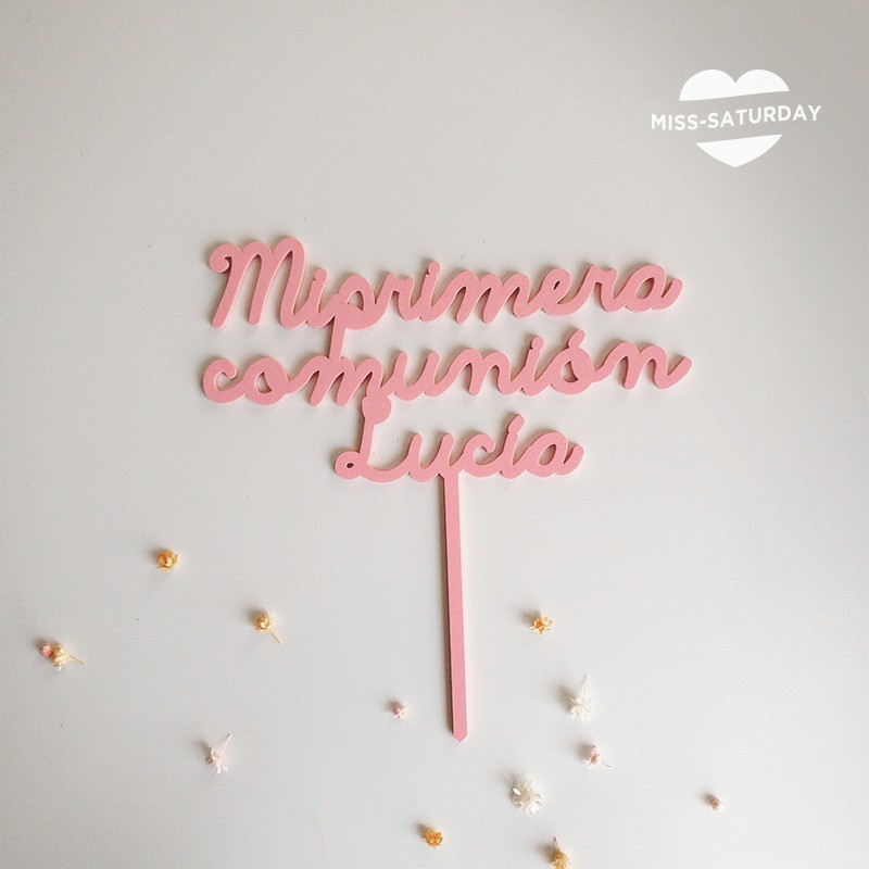 Topper personalizado Mi primera comunión