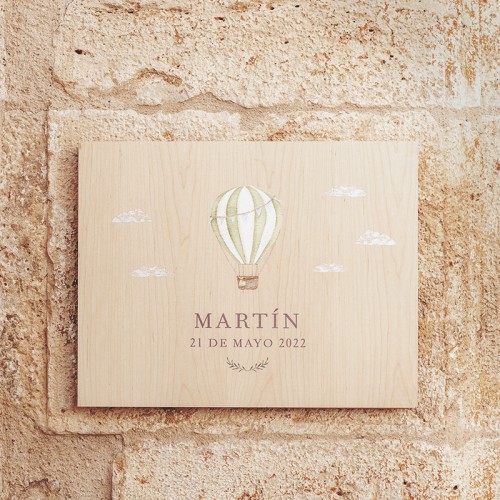 Cartel de madera personalizado 2