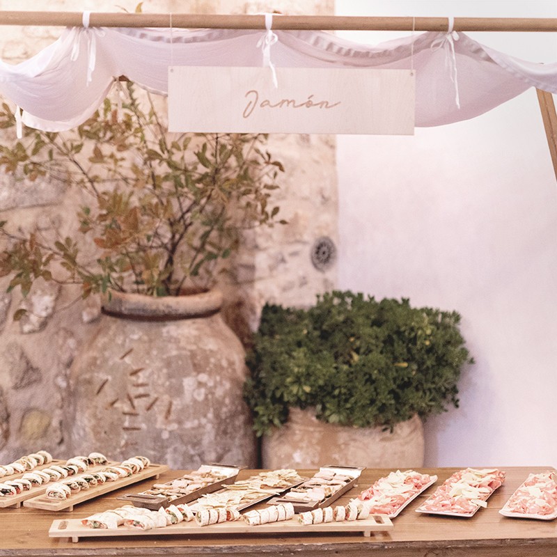 Cartel de madera personalizado