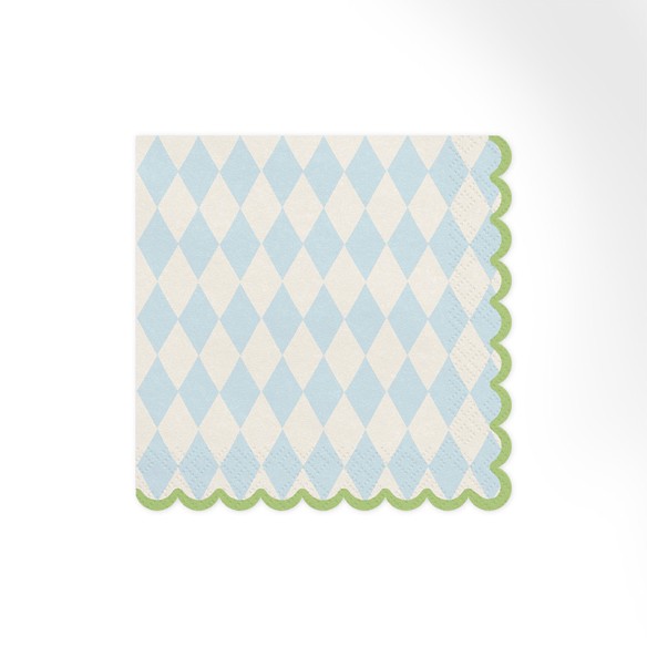 Servilletas rombos celeste