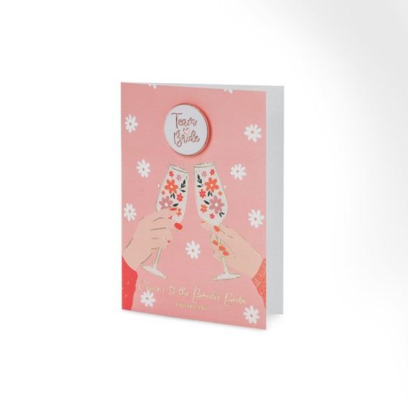 Tarjeta Equipo de la novia + Pin