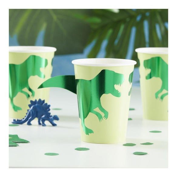 8 Vasos dinosaurio