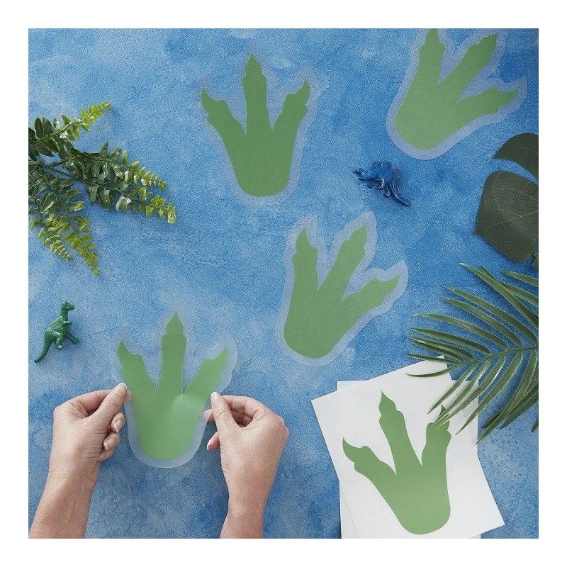 6 huellas dinosaurio