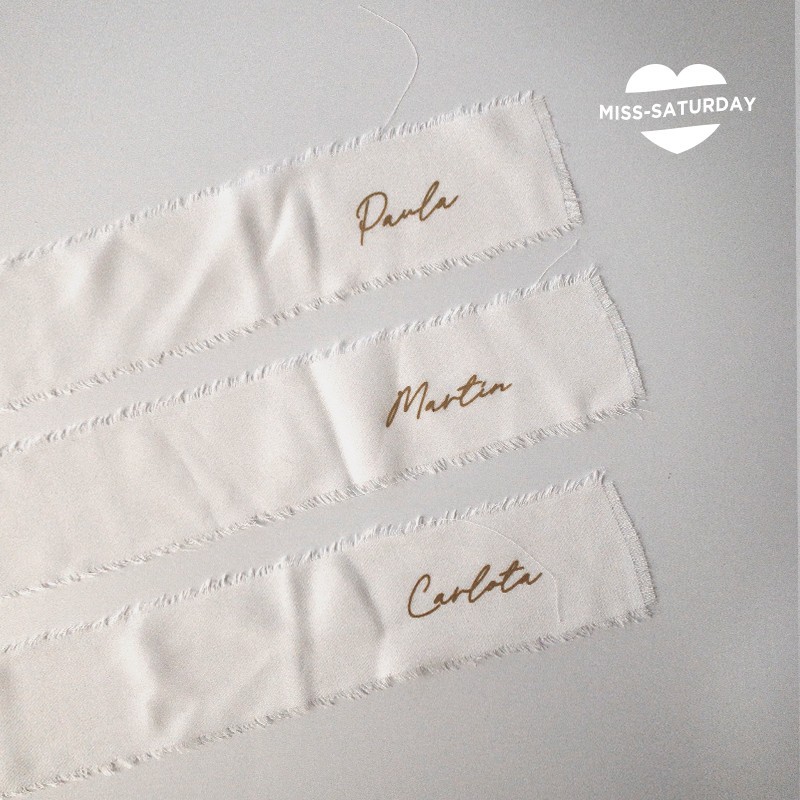 Marcasitios seda blanca Minimal