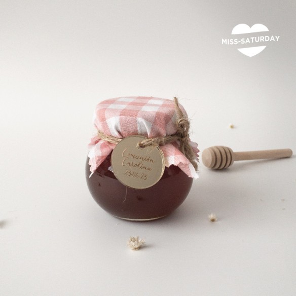 Tarrito de miel cruda personalizado comunión