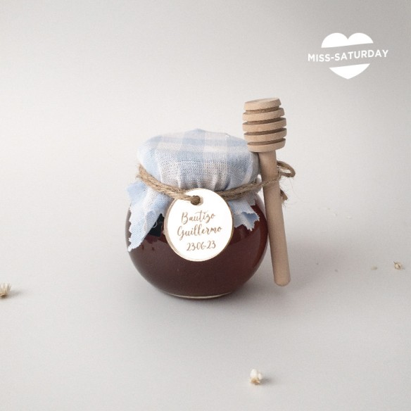 Tarrito de miel cruda personalizado comunión