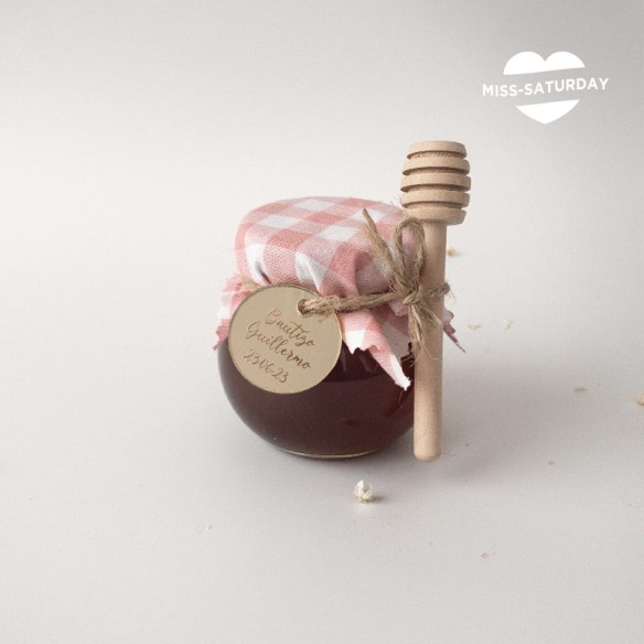 Tarrito de miel cruda personalizado comunión