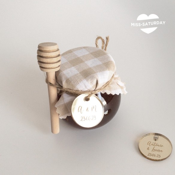 Tarrito de miel cruda personalizado comunión
