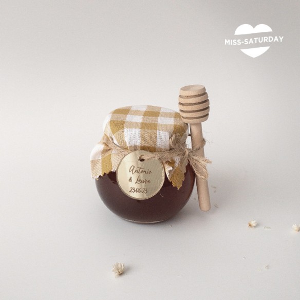 Tarrito de miel cruda personalizado comunión