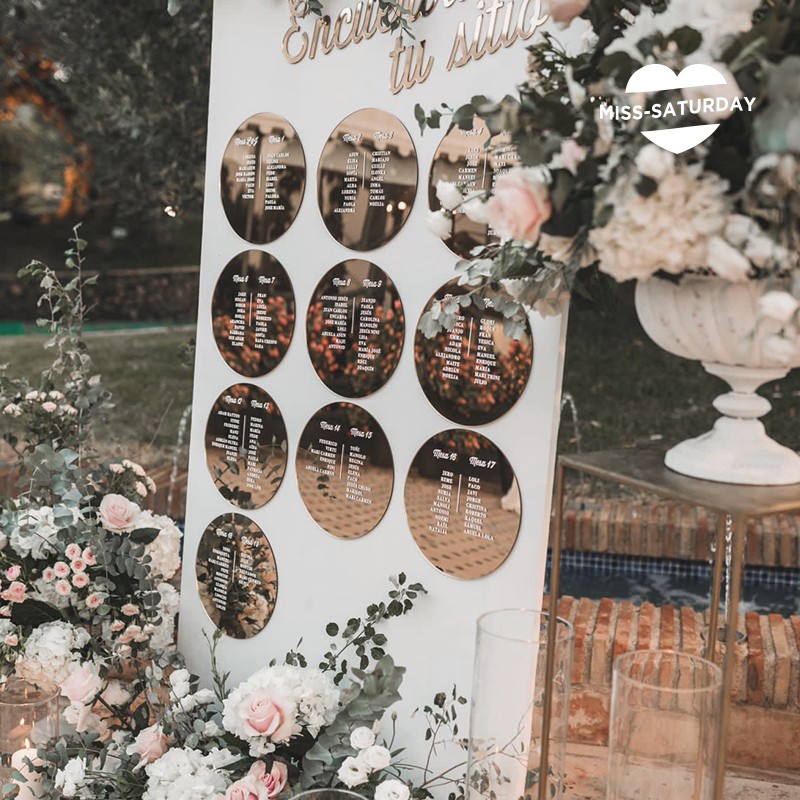 Plan de mesa para boda