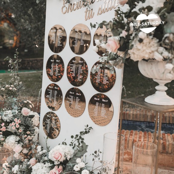 Plan de mesa para boda