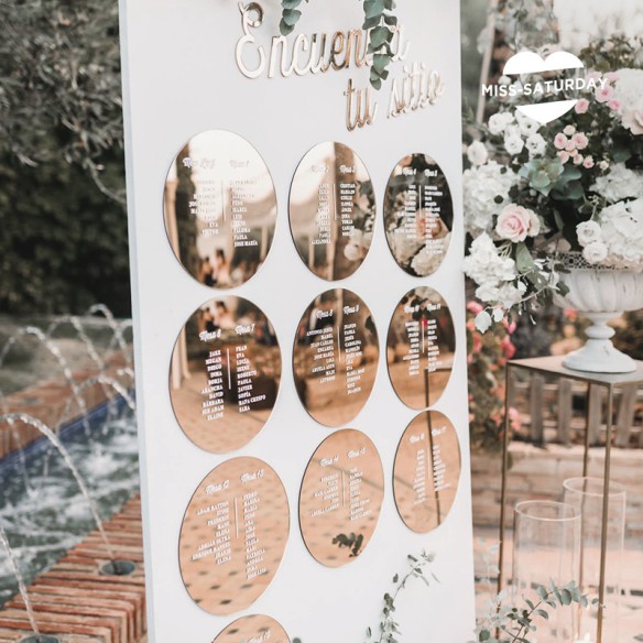 Plan de mesa para boda