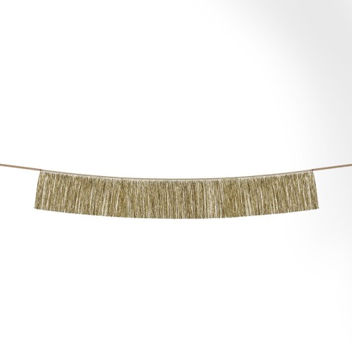 Guirnalda franjas dorado