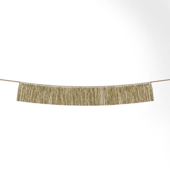 Guirnalda franjas dorado