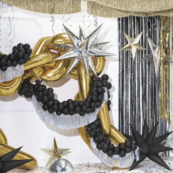 Guirnalda franjas dorado