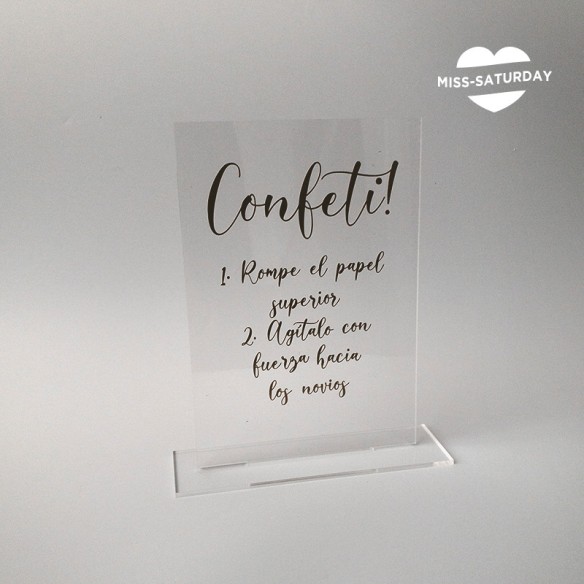 Cartelito personalizado Garden