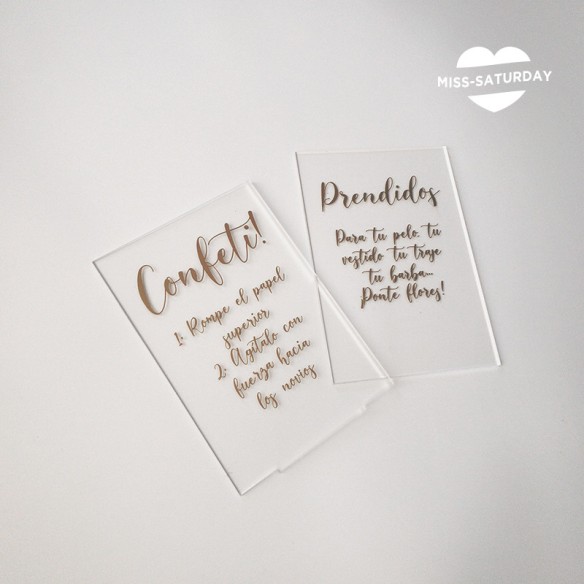 Cartelito personalizado Garden