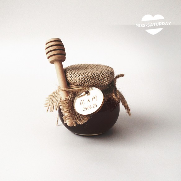 Tarrito de miel cruda personalizado comunión