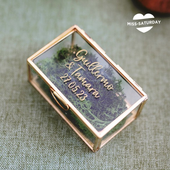 Caja porta alianzas personalizada