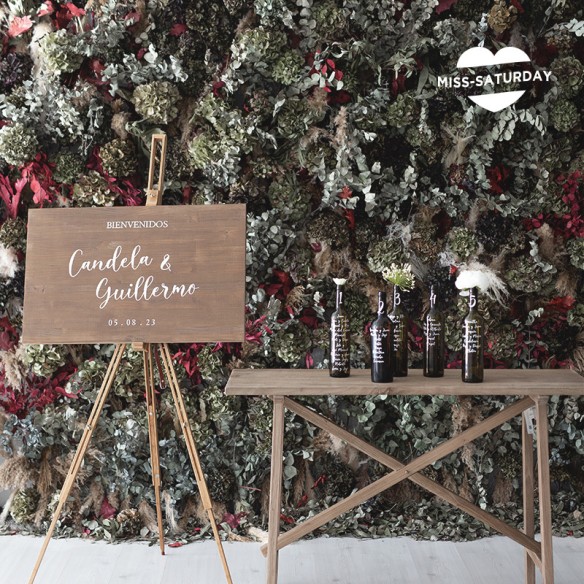 Vinilo adhesivo Plan de mesa botellas