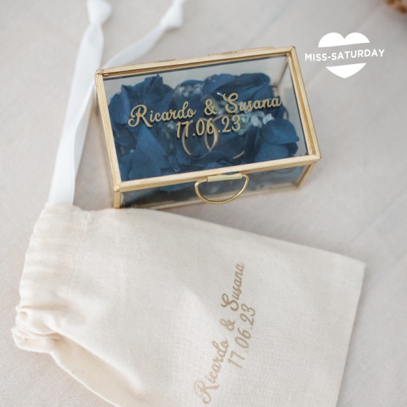 Caja porta alianzas personalizada