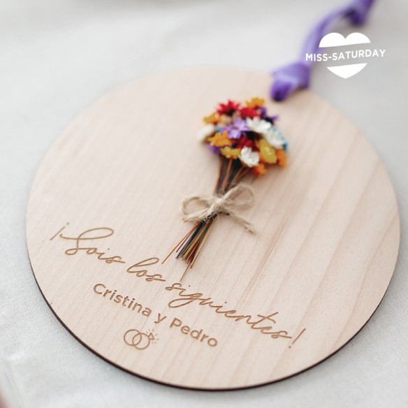 Placa redonda personalizada Sois los siguientes