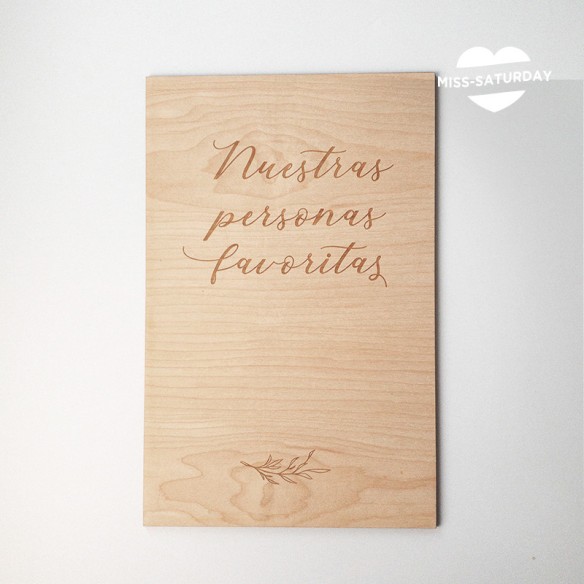 Cartel Nuestras personas favoritas botanic recto