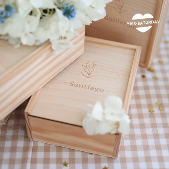 Caja de madera personalizada Theo