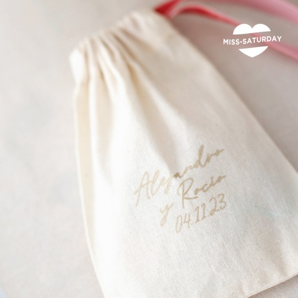 Bolsita arras personalizada