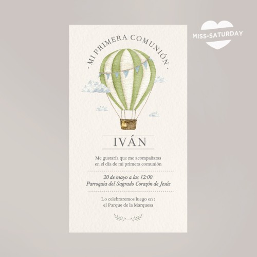 Invitación digital Globo aerostático 2