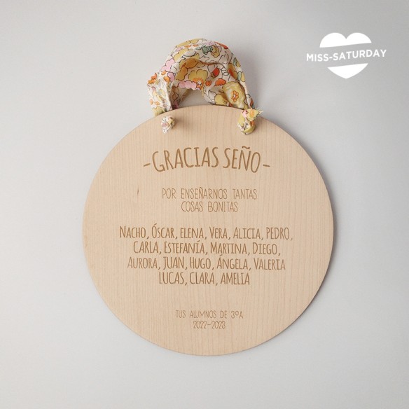 Placa Seño Sunshine