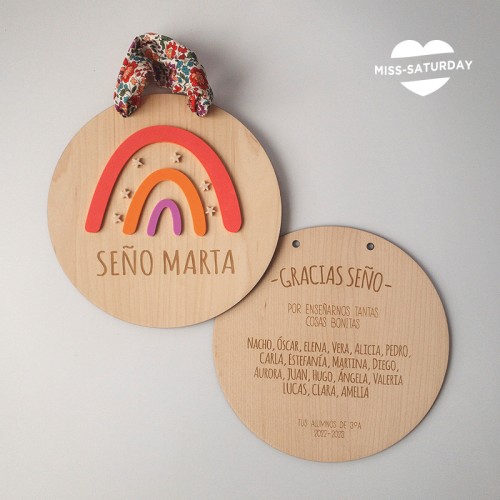 Placa regalo fin de curso cole 2