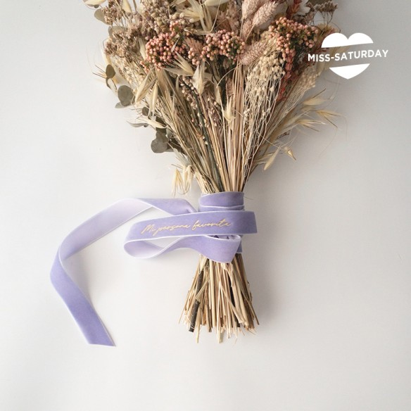 Cinta para ramo de novia lila