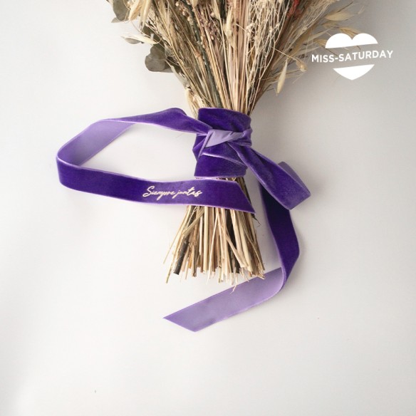 Cinta para ramo de novia lavanda