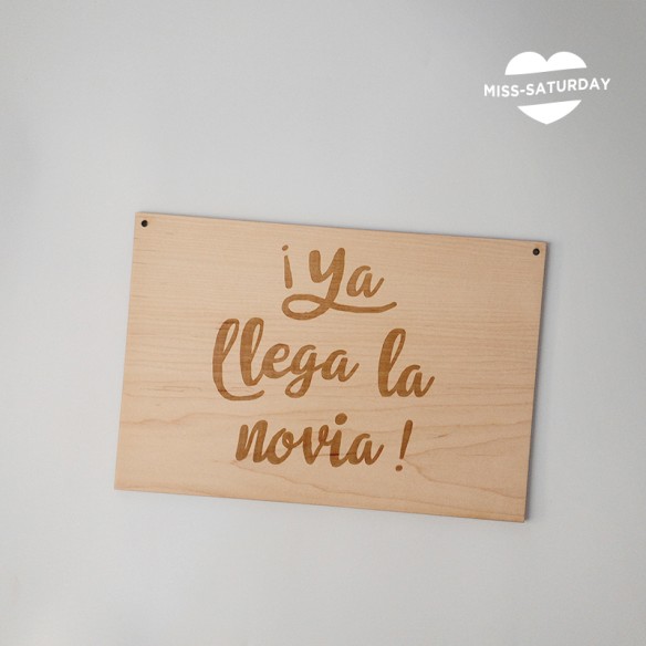Cartel Ya llega la novia