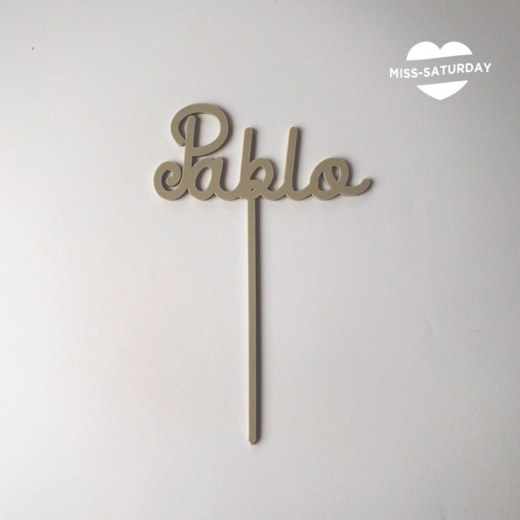 Topper personalizado para tarta