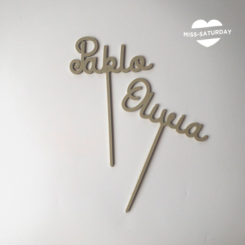 Topper personalizado para tarta