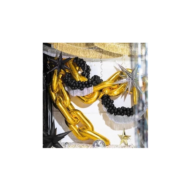 Guirnalda de flecos plata