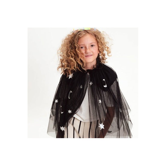 Capa tul negra y plata